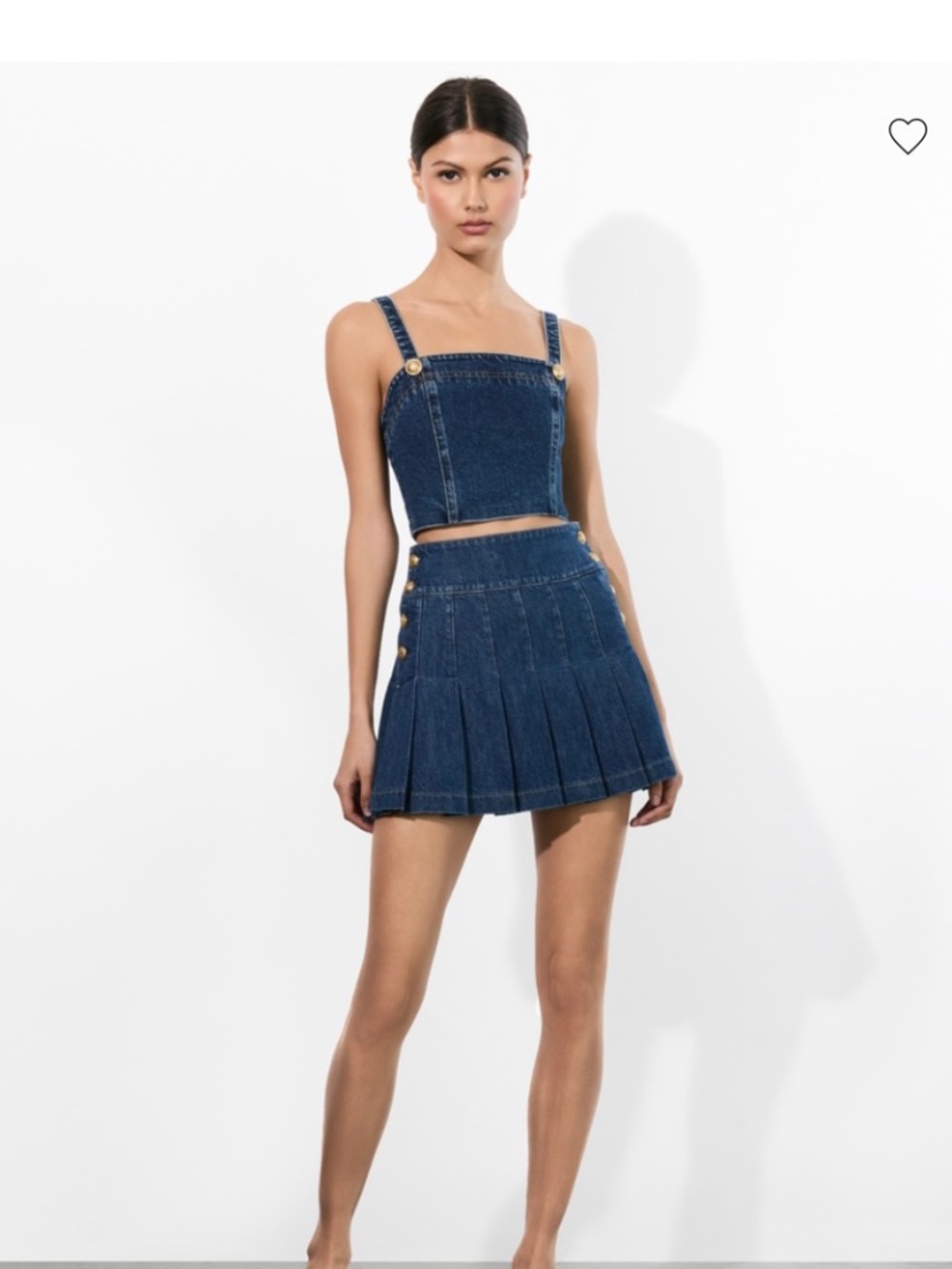 Alice And Olivia Denim Mini Denim Skirt Size 27
